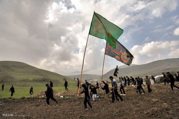 آیین عزاداری محرم در روستای وکیل آباد اردبیل