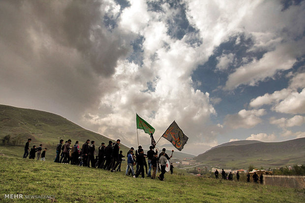 آیین عزاداری محرم در روستای وکیل آباد اردبیل