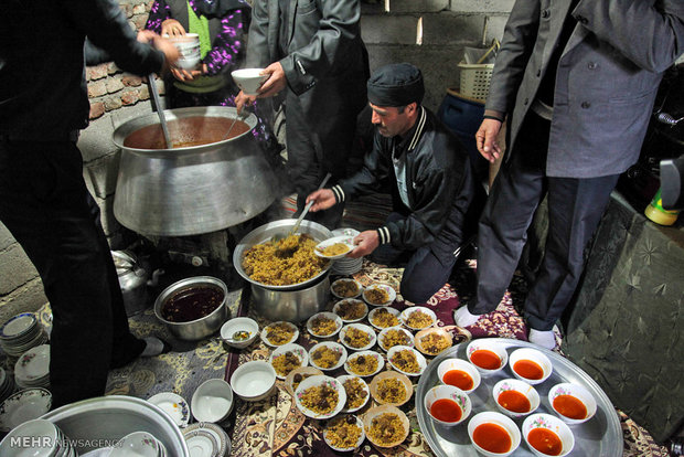 آیین عزاداری محرم در روستای وکیل آباد اردبیل