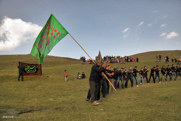 آیین عزاداری محرم در روستای وکیل آباد اردبیل