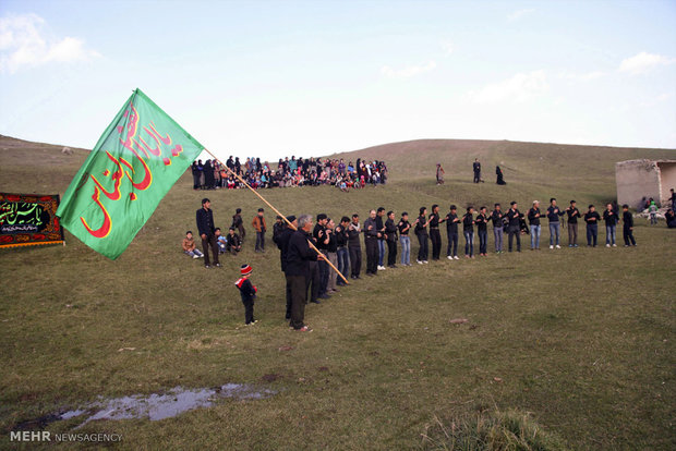 آیین عزاداری محرم در روستای وکیل آباد اردبیل