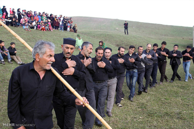 آیین عزاداری محرم در روستای وکیل آباد اردبیل