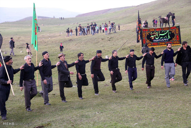 آیین عزاداری محرم در روستای وکیل آباد اردبیل