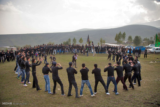 آیین عزاداری محرم در روستای وکیل آباد اردبیل