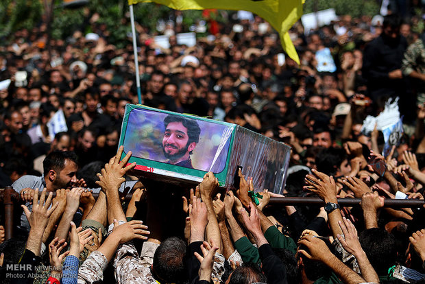 Burial ceremony of Iranian Martyr Hojaji