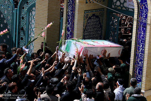 Burial ceremony of Iranian Martyr Hojaji