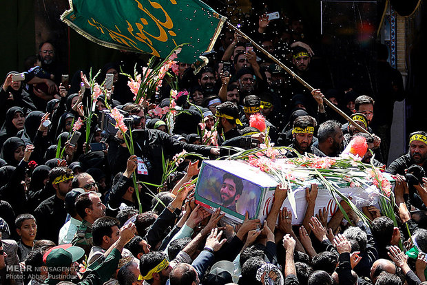 Burial ceremony of Iranian Martyr Hojaji