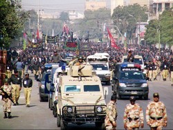 کراچی میں مرکزی جلوس کی سکیورٹی کے انتظامات کا آغاز