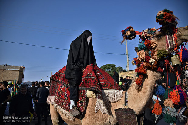 مراسم تعزیه خوانی و نخل گردانی در نوقاب گناباد‎