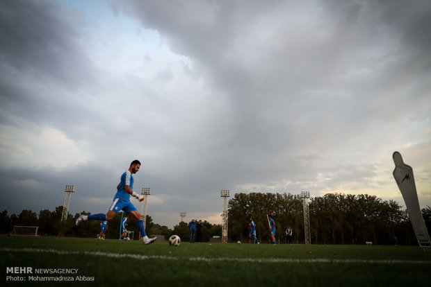 اولین تمرین  تیم استقلال تهران با سرمربی جدید