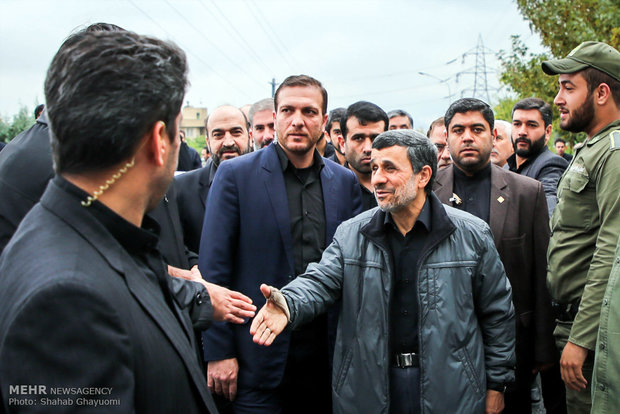 تشییع پیکر داود احمدی نژاد
