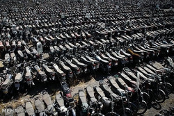 حراج ۱۲۰۰ دستگاه موتور سیکلت توقیفی در هرمزگان