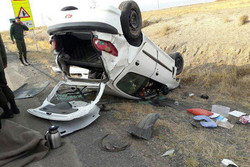 واژگونی خودرو عامل ۳۶.۷ درصد تصادفات شهریور