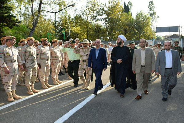 صبحگاه مشترک نیروهای مسلح شهرستان مرزی آستارا برگزار شد 