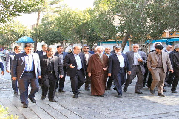 اتمام عملیات عمرانی پیاده راه خیابان حرم عبدالعظیم تا اربعین