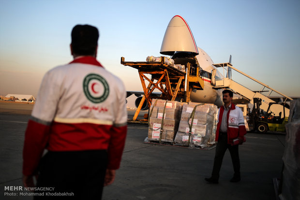Iran loads humanitarian aid batch to Rohingya Muslims