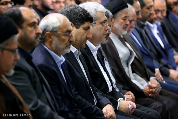 Academic elites and students meet's Ayatollah Khamenei