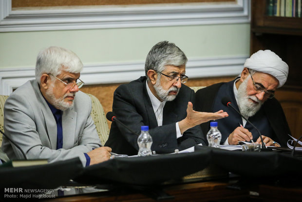 Expediency council meeting chaired by Ayat. Shahroudi