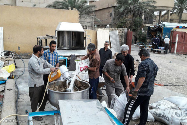 آماده سازی موکب علی بن موسی الرضا گلستان