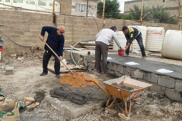 آماده سازی موکب علی بن موسی الرضا گلستان