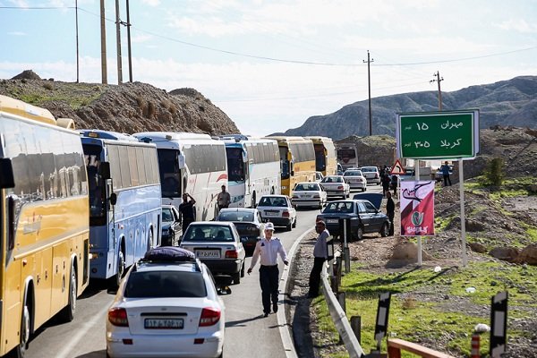 ترافیک شدید در پایانه مرزی مهران