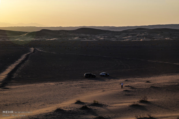 Beauty of desert; central Iran lowlands in frames 