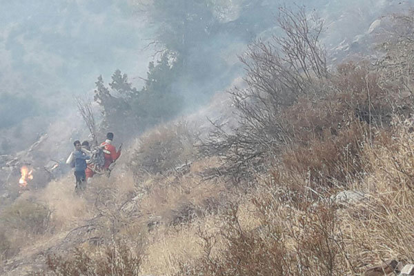 آتش سوزی مراتع قزوین
