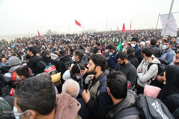 زییایی های حضور زائران در مرز مهران