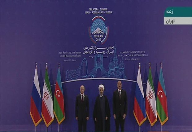 VIDEO: Rouhani officially welcomes Putin, Aliyev 