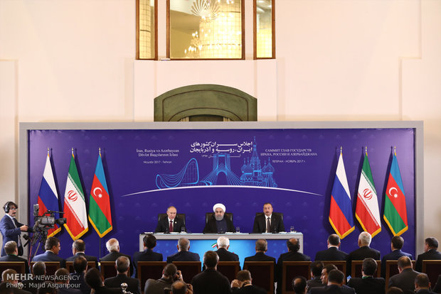 Iran, Russia, Azerbaijan sign joint statement