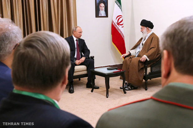 Ayatollah Khamenei meets Vladimir Putin and Ilham Aliyev