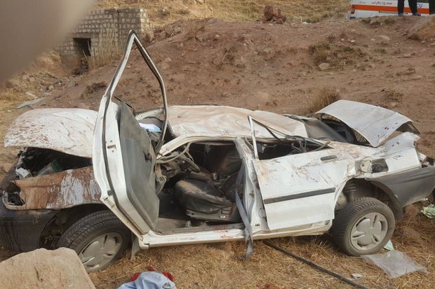 دو فوتی بر اثر واژگونی خودرو در جاده بوشهر- برازجان