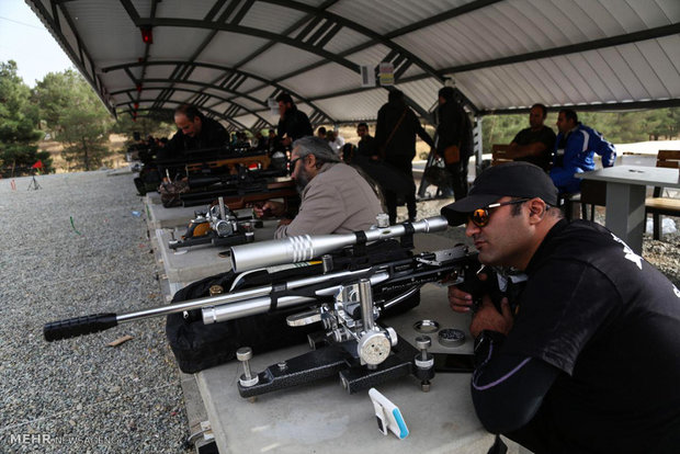 Airgun benchrest shooting contest