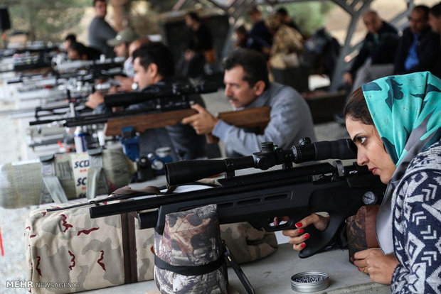 Airgun benchrest shooting contest