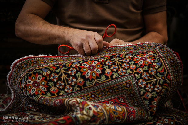 Tehran carpet market in grand bazaar