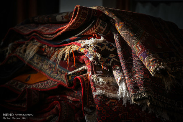 Tehran carpet market in grand bazaar