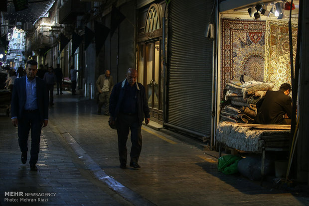 Tehran carpet market in grand bazaar