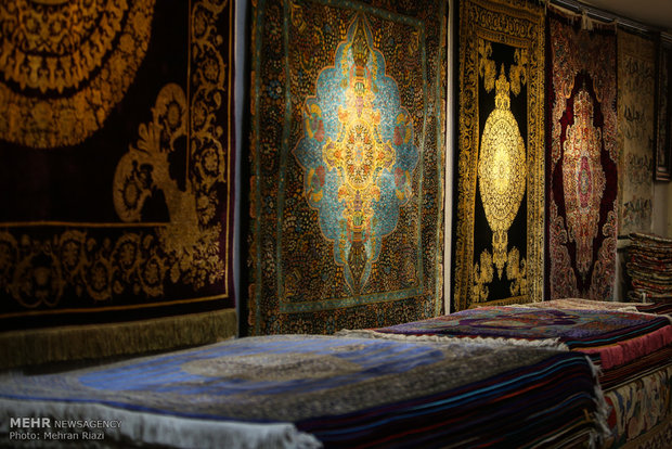 Tehran carpet market in grand bazaar