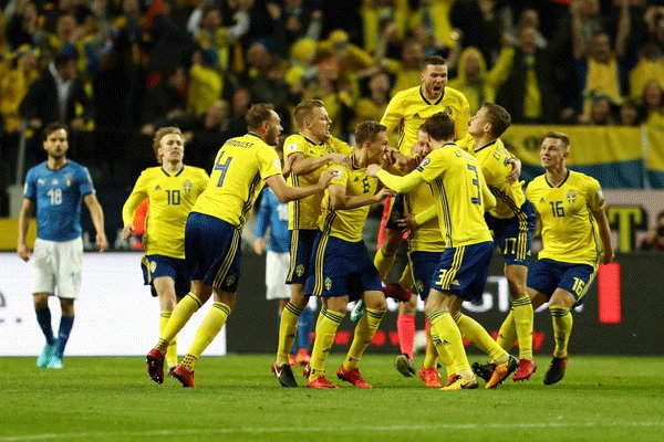 پیروزی سوئد مقابل ایتالیا/کابوس از دست دادن جام جهانی برای آتزوری