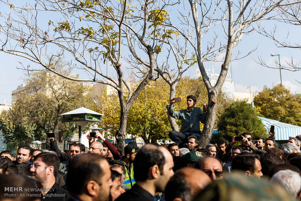 تشییع پیکر مطهر شهید مدافع حرم «وحید فرهنگی والا» در تبریز