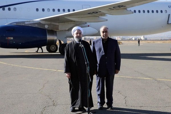 Pres. Rouhani in Kermanshah to assess quake damage