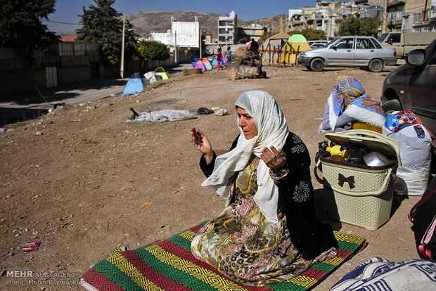 زلزله زدگان شهرستان جوانرود