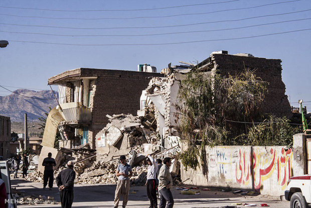 Earthquake damage in Sarpol-e-Zahab