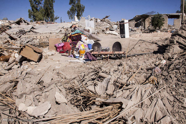 Earthquake damage in Sarpol-e-Zahab