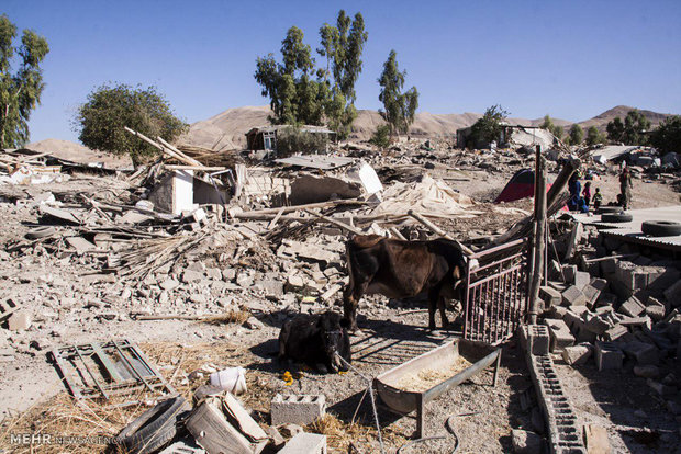 Earthquake damage in Sarpol-e-Zahab