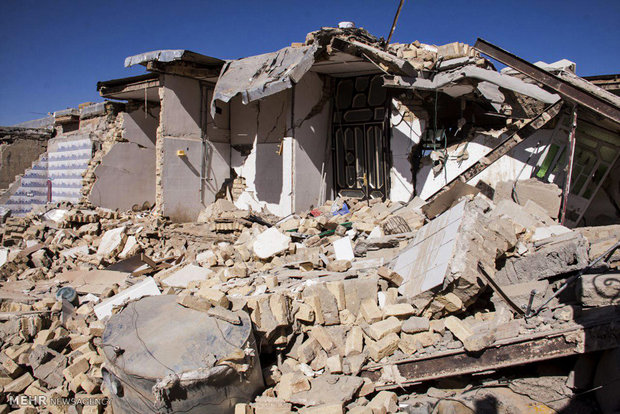 Earthquake damage in Sarpol-e-Zahab