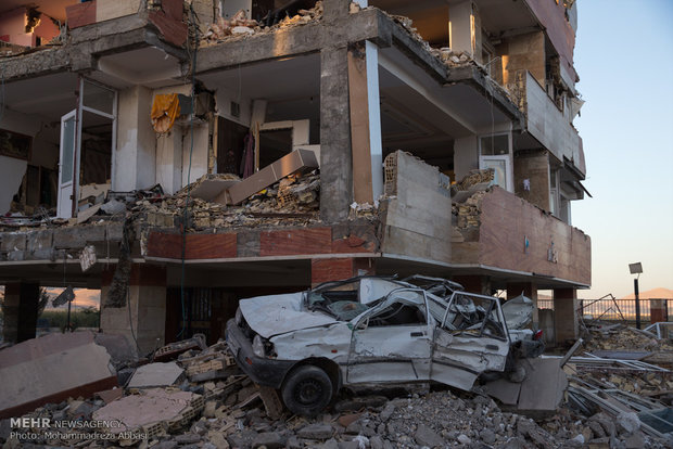 Earthquake damage in Sarpol-e-Zahab