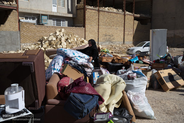 Earthquake damage in Sarpol-e-Zahab