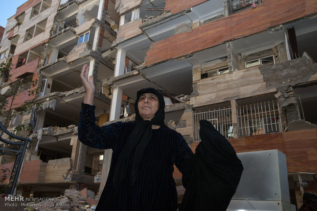 Earthquake damage in Sarpol-e-Zahab