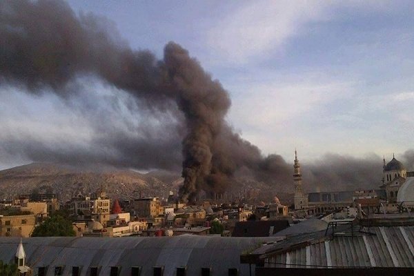 دمشق پر وہابی دہشت گردوں کے راکٹ حملوں میں 4 افراد جاں بحق